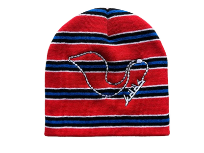 Striped Chain Beanie