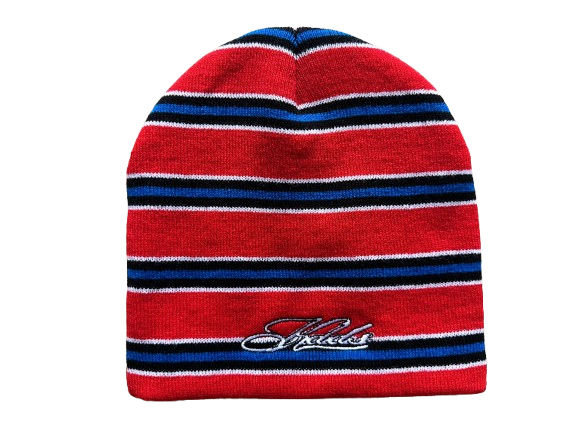 Striped Chain Beanie