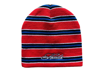 Striped Chain Beanie